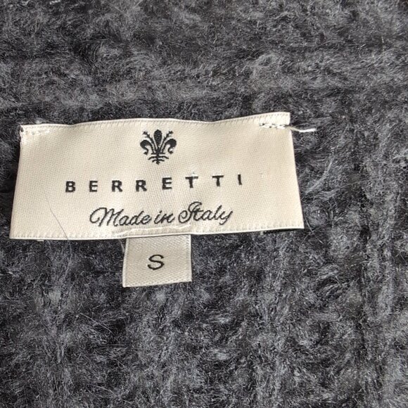 Berretti Women's Gray Knitted Sweater/Cardigan with Side Pockets, Small - Picture 3 of 6
